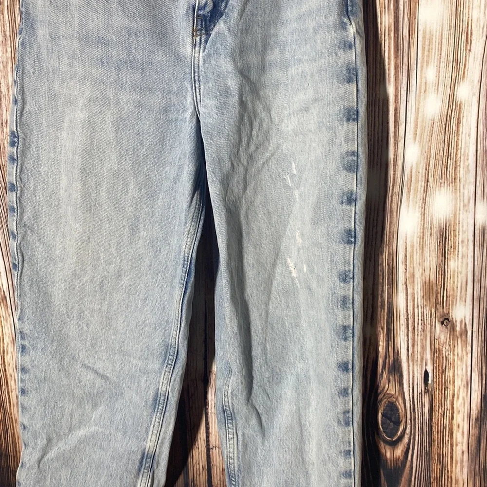 We The Free Jeans-Women's Straight Wide Leg Distressed High Rise 26 - Picture 4 of 11